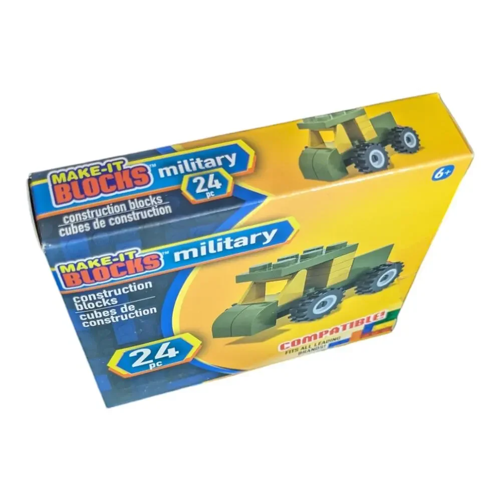 Make-It Blocks Military 24 pc Brand New Factory Sealed Compatible Brand